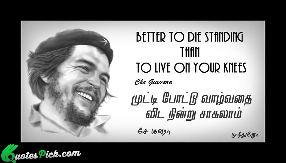 Better To Die Quote by Che Guevara